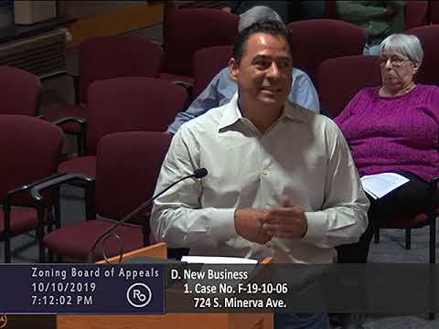 Royal Oak ZBA meeting of 10/10/19