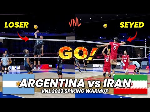 Agustín Loser vs Seyed Mohammad | Argentina vs Iran | Hitting Lines (VNL 2023)