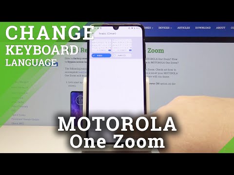 How to Enter Keyboard Settings in Motorola One Zoom - Change Keyboard Language