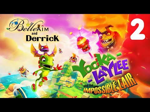 Yooka-Laylee and the Impossible Lair co-op - Part 2: Belle & Derrick (Bee-ware of the Saws!)