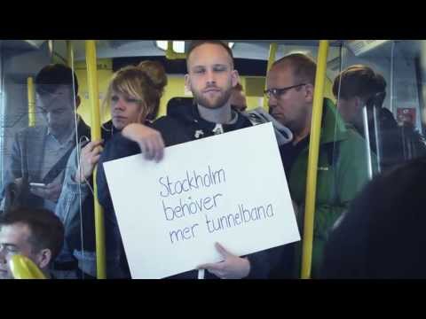 Det är trångt i tunnelbanan. #lilalinjen