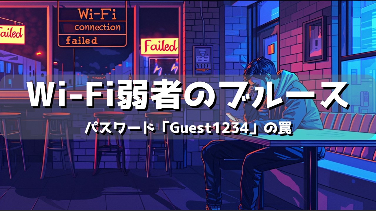 Wi Fi弱者のブルース｜つながらない時代に生まれた哀愁ラップ【AI音楽】