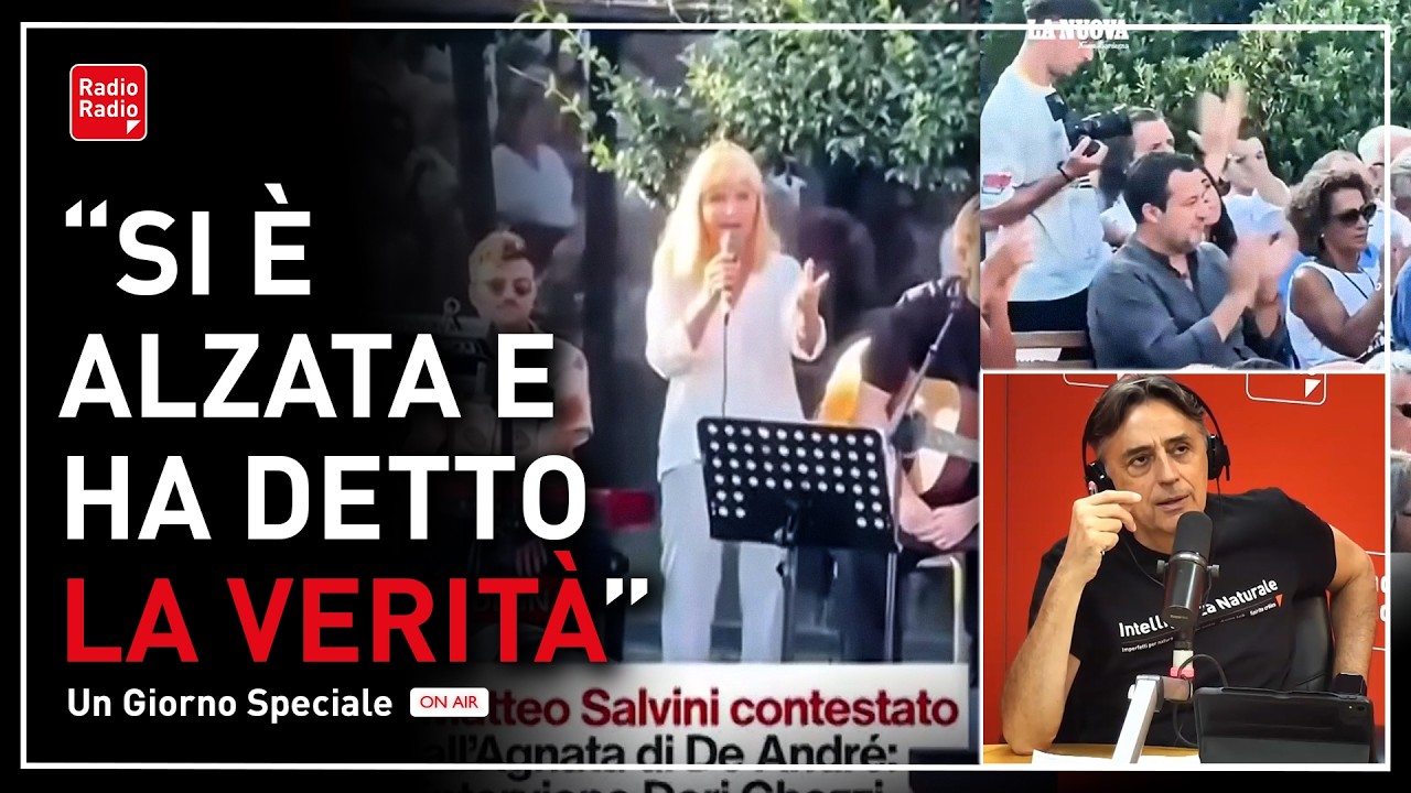 BUFERA SALVINI: "CHI LO HA CONTESTATO NON HA SENTITO COS'HA DETTO LA MOGLIE DI DE ANDRÉ"