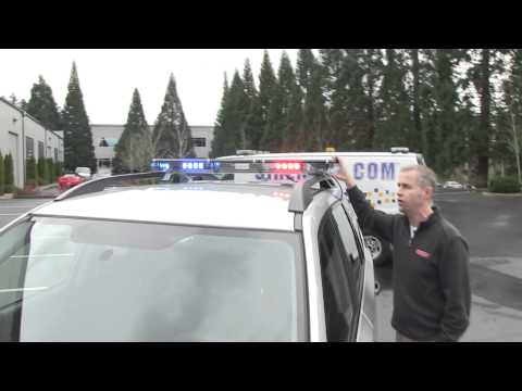 Code 3 Ranger LED Lightbar on Subaru Forester