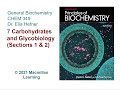 Chapter 7 Sections 1 2 Carbohydrates And Glycobiology