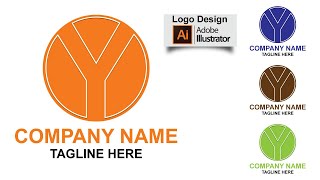 letter logo | Create a letter logo with Y