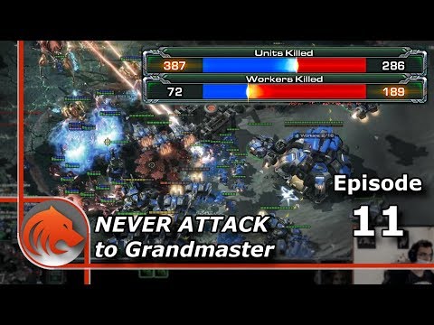 StarCraft 2: I Lost 190 Workers... "Bad Game" - Never Attack to Grandmaster