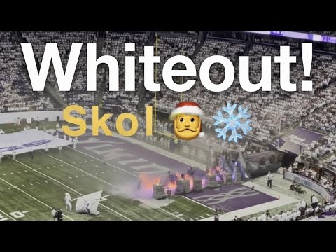 🎅🎄❄️ Minnesota Vikings Offense Player Intro- Christmas Day Whiteout vs Detroit Lions
