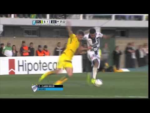 Gol de Bieler. Defensa 0 - Quilmes 1. Fecha 26. Primera División 2015. FPT.