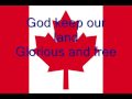 Hymne national du Canada en Anglais 