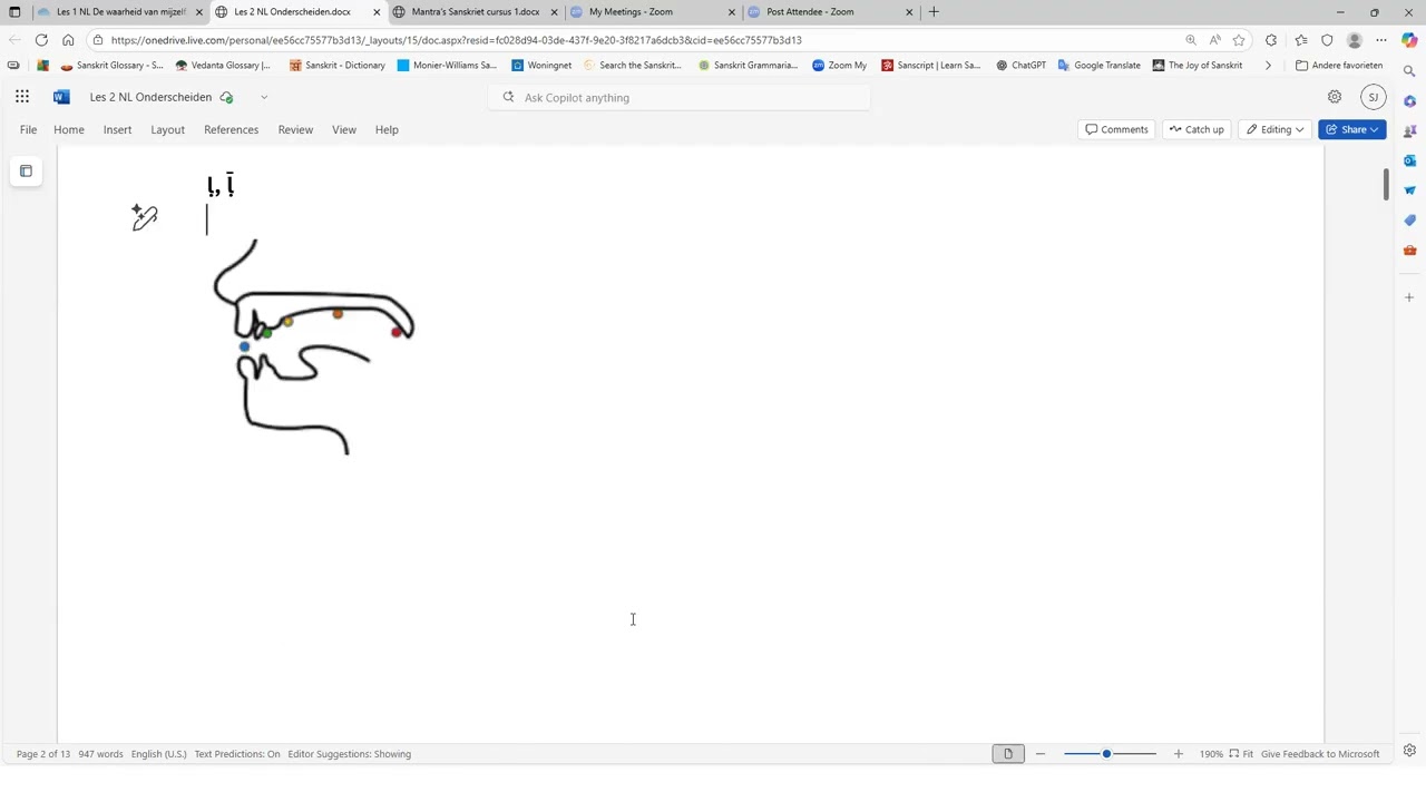 Les 2 Sanskriet voor Vedanta