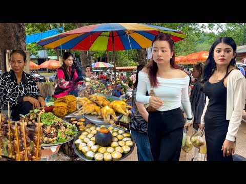 Amazing Inside!! Cambodia's STREET FOOD Tour Collection - Countryside Food Market & City Food 2025
