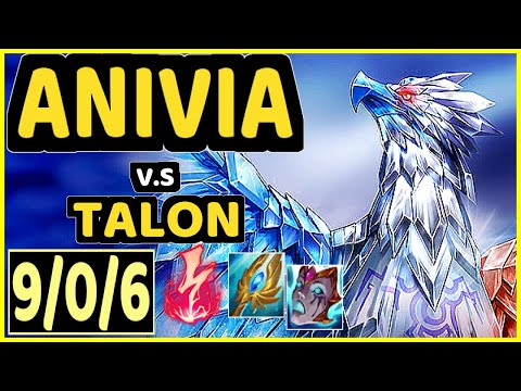 SAKEN (ANIVIA) vs TALON - 9/0/6 KDA MID GAMEPLAY - EUW Ranked GRANDMASTER