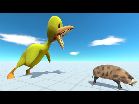 Rainbow Friend Yellow Barracks Death Run - Animal Revolt Battle Simulator