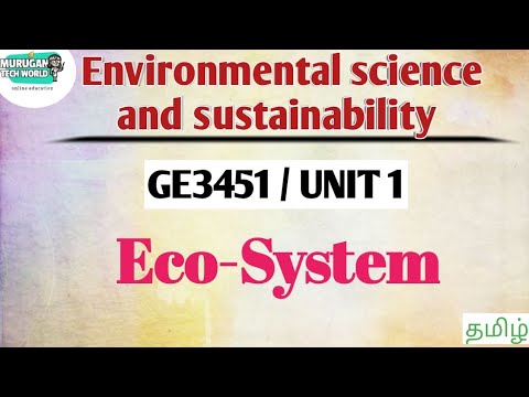 Eco-system in Environmental science and sustainability tamil||GE3451||EVS||Anna University syllabus.