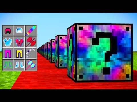 DÜNYANIN EN GÜÇLÜ ZIRHI - KARIŞIK ŞANS BLOKLARI - Minecraft