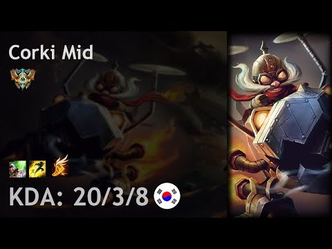 Corki Mid vs Galio - KR Challenger Patch 8.3