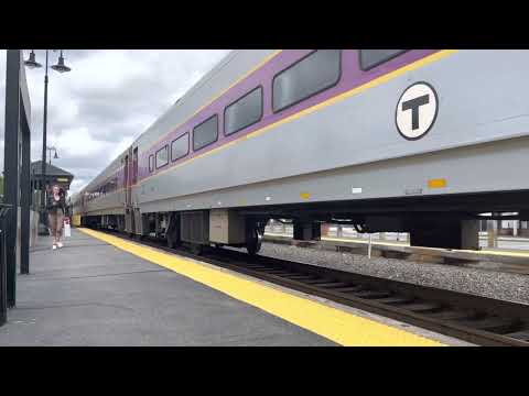 MBTA Commuter Rail Train departing Reading with a late passenger. #angrypassenger