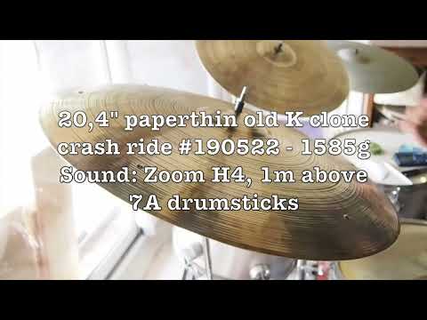 20,4" paperthin old K clone ride #190522 - 1585g - SOLD OUT