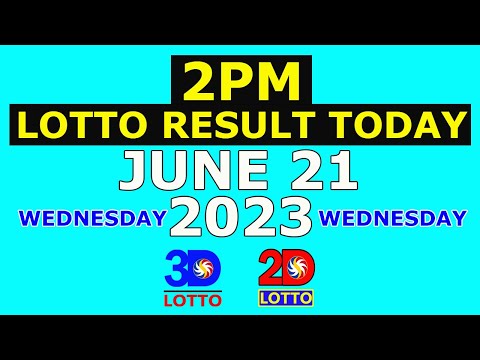 2pm Lotto Result Today June 21 2023 (Wednesday)