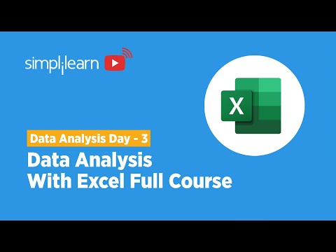 Data Analysis Week Day - 3 | Data Analysis With Excel Full Course | Data Analysis Course|Simplilearn