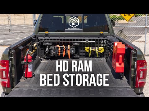 HD Ram 2500 / 3500 Bed Storage Molle Panels | Icky Concepts