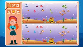 Viki Spotter: Undersea, Level 4 Walkthrough, 1080p/60FPS.