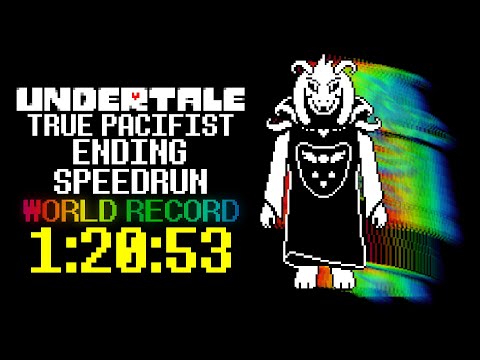 Undertale True Pacifist Speedrun WORLD RECORD - 1:20:53