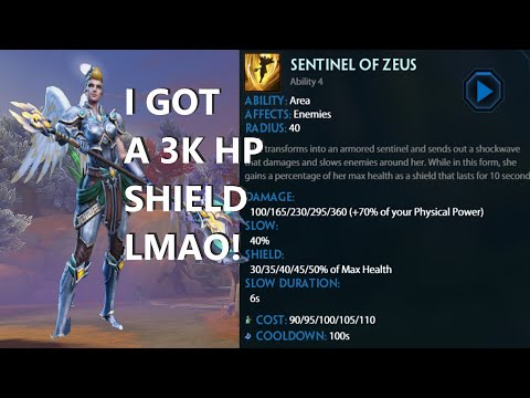 3000 HP NIKE = 1500 HP SHIELD I'M UNKILLABLE! - Grandmasters Ranked 1v1 Duel - SMITE