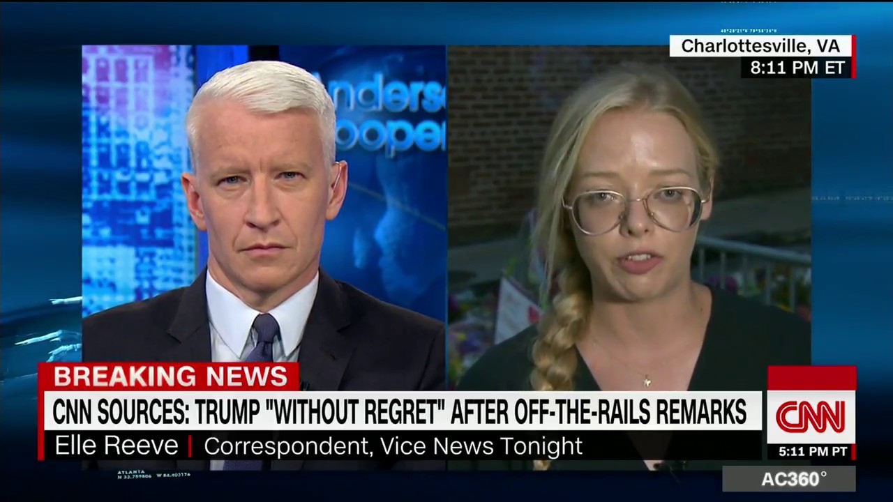 Vice News' Elle Reeve: Charlottesville marchers knew what they were doing (Full CNN interview) - YouTube