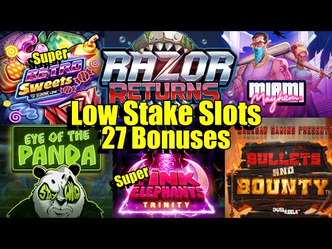 Thumbnail for video: 28 Games, Pink Elephants Trinity Super, Razor Returns, Retro Sweets, Miami Mayhem & So Much More