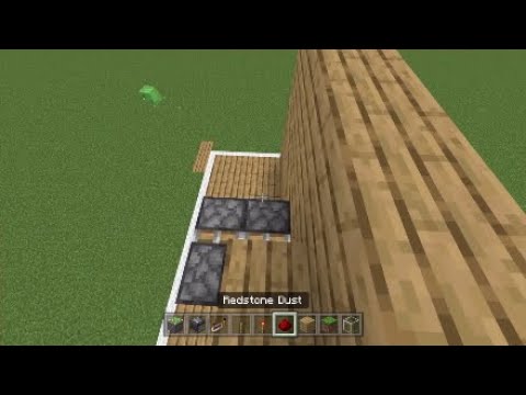 2x1 Flush redstone piston door tutorial