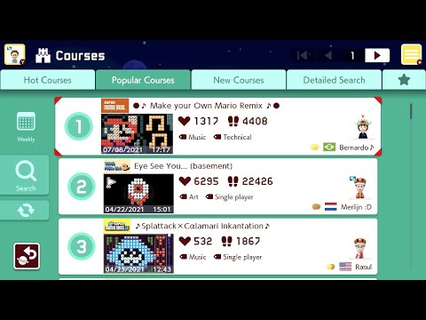 Super Mario Maker 2 - Popular Courses 01-25 July 09 2021