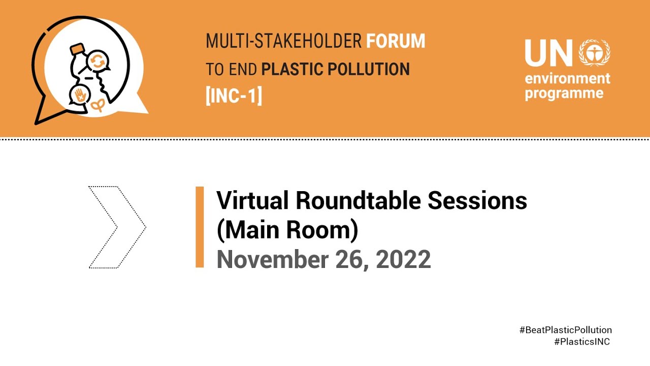 Virtual Roundtable Discussions Multi-Stakeholder Forum to End Plastic Pollution November 26, 2022