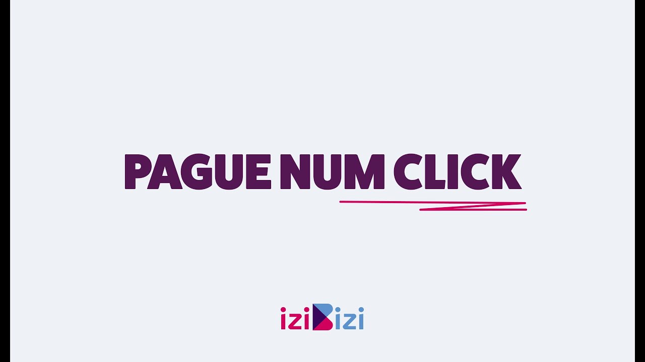 Pague num click no iziBizi