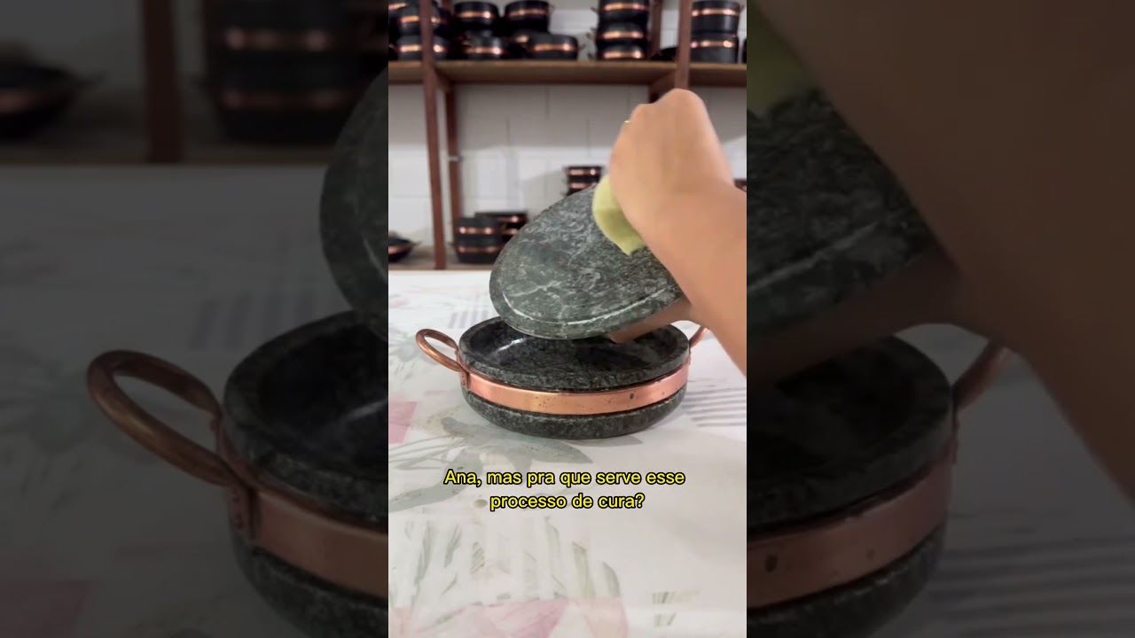 Processo de cura das Panelas de Pedra😱