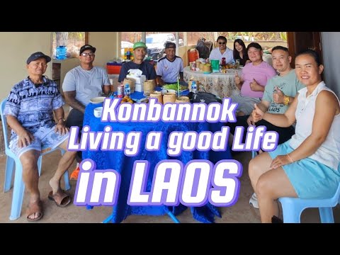 New Lao YouTuber meet up and have lunch at the countryside 