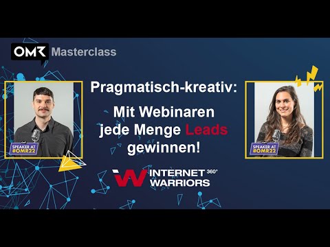 Pragmatisch kreativ - Mit Webinaren jede Menge Leads gewinnen! | iw Masterclass
