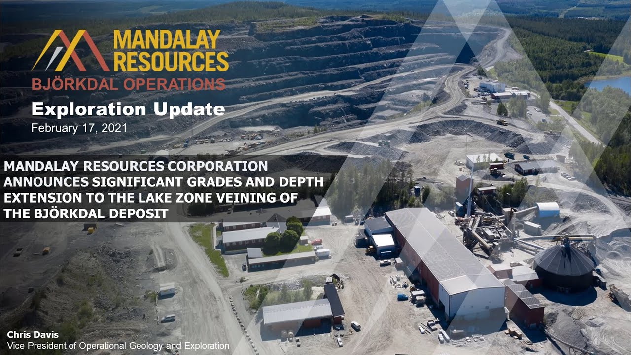 <span>17/2/2021</span><br>Significant Grades and Depth Extension to the Lake Zone Veining of the Björkdal Deposit
