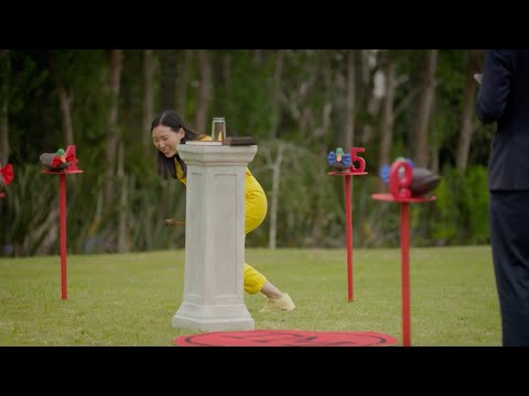 Jenny Tian's second chance in the 'Fluke something' task (Ep 6 S2 of Taskmaster AU)