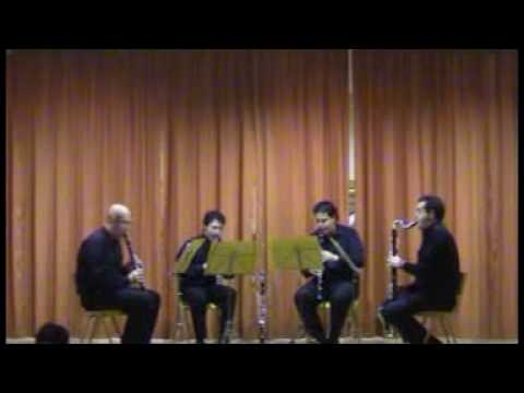 Ferenc Farkas Antiguas danzas húngaras. Cuarteto de clarinetes Vert.