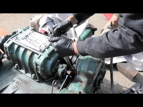 Moving the stands and removing the Detroit Diesel blower