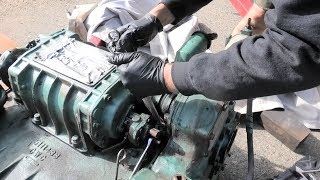 Moving the stands and removing the Detroit Diesel blower