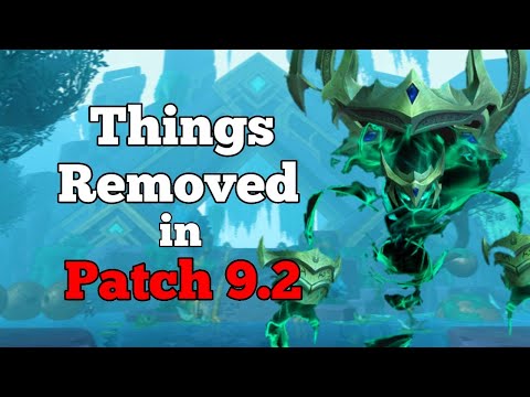 What will WoW Patch 9.2 make unobtainable/What will be more difficult to get