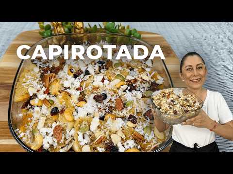 Mi 1a. vez haciendo CAPIROTADA. Receta ligera Sin Horno, Ni Mantequilla Menos Azúcar. CUARESMA SANA