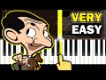 Mr Bean Animated Theme Song VERY EASY Piano Tutorial