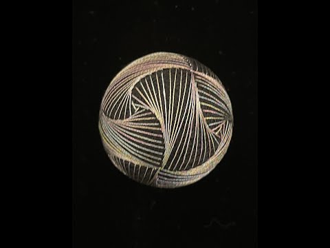 Temari Ball Embroidery Kit Tutorial - Swirl, Japanese handcraft
