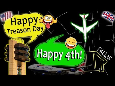 Happy Exchange on July 4th! British Pilots and Dallas ATC