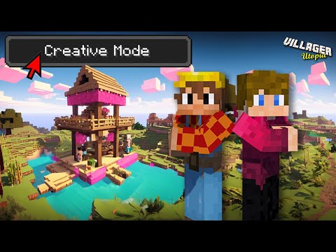 Ultimate Utopia for Villagers in Minecraft (PINK!) #minecraftchallenge