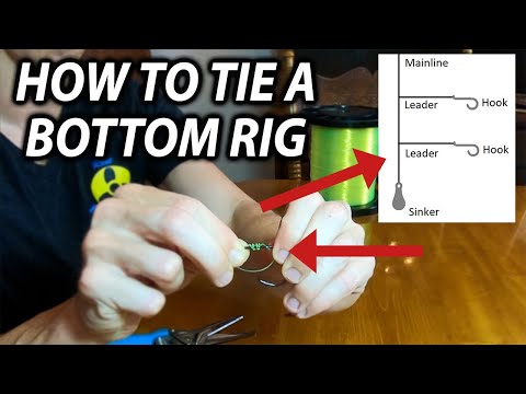 How to Tie a Quick and Easy Stealth Bottom rig (Triggerfish, Snapper, Sea Bass, etc.)